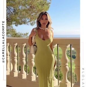 Miss Lola lime green dress